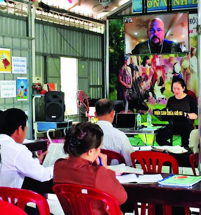 Photo from the report: Bible College Training Update